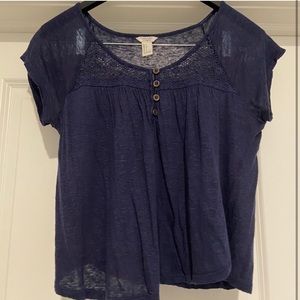 F21 Blue Blouse
